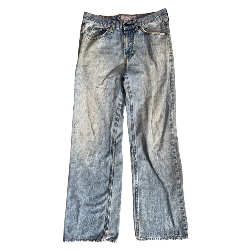 Bullhead Loose Fit Light Wash Denim Jeans Mens 30x30.5 100% Cotton CL1889